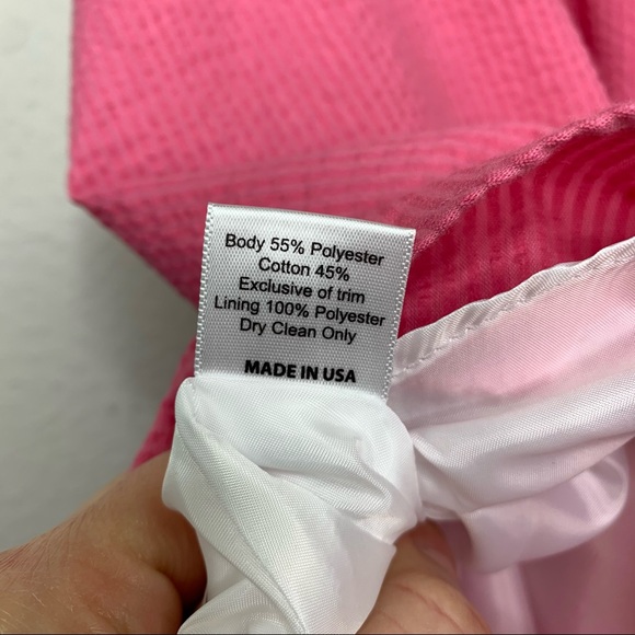 Lauren James Pink Seersucker Halter Dress XS H316 G3 - Picture 11 of 12